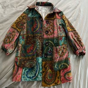 Elevenses Patchwork Paisley Spring Coat